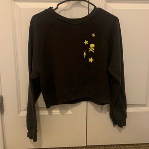 SOULCYCLE cropped pullover skull stars